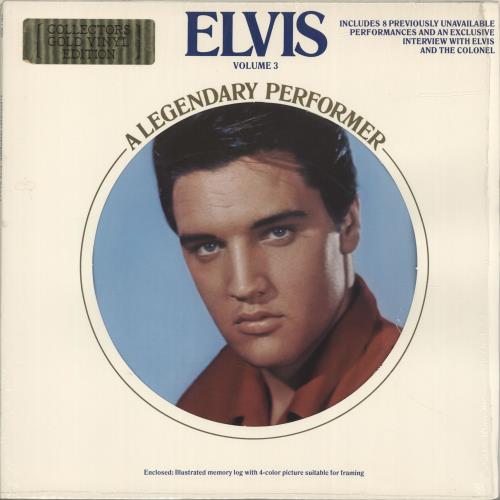 Elvis Presley A Legendary Performer Volume 3 - gold vinyl US
